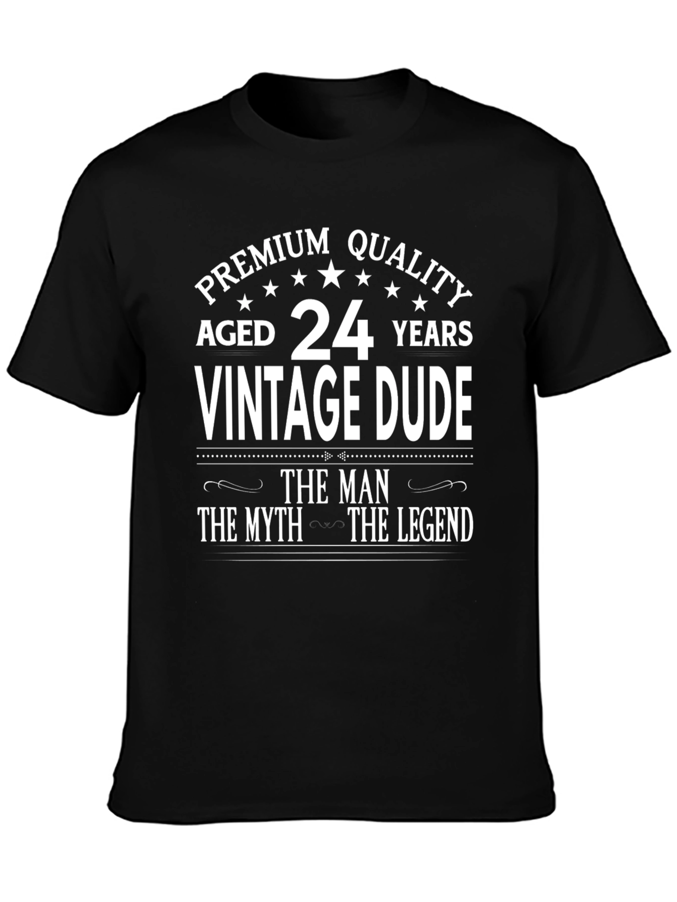 Vintage Dude 24th Birthday Premium Quality T-Shirt