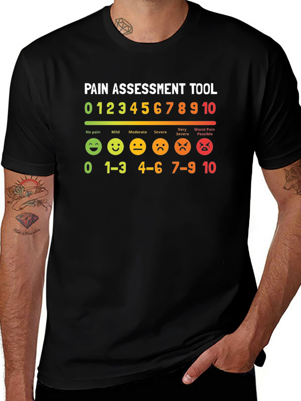 Pain Assessment Tool Graphic T-Shirt