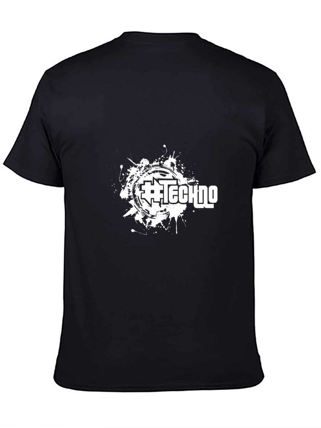 Techno Splash Black T-Shirt