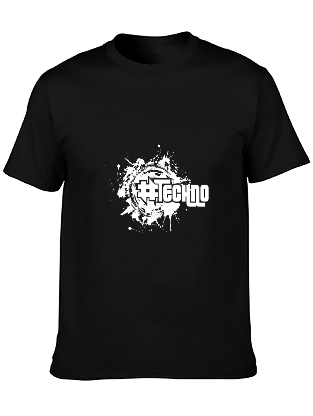 Techno Splash Black T-Shirt