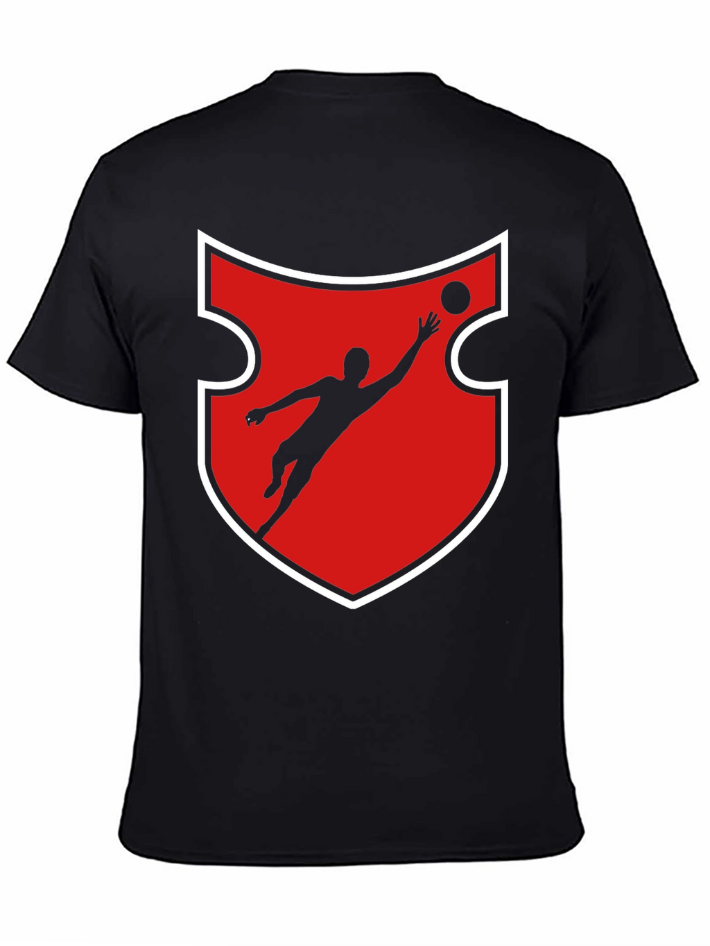 Goalkeeper Graphic Tee - Red Shield Design