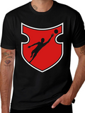 Goalkeeper Graphic Tee - Red Shield Design
