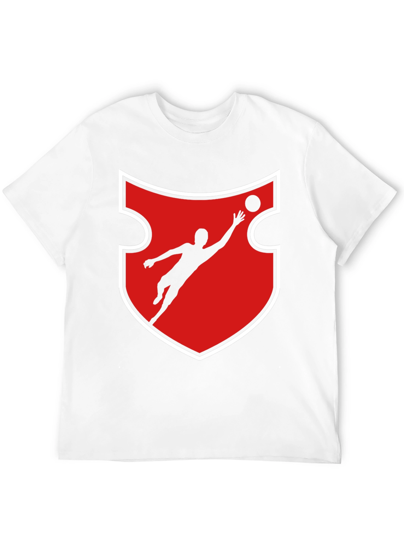 Goalkeeper Graphic Tee - Red Shield Design
