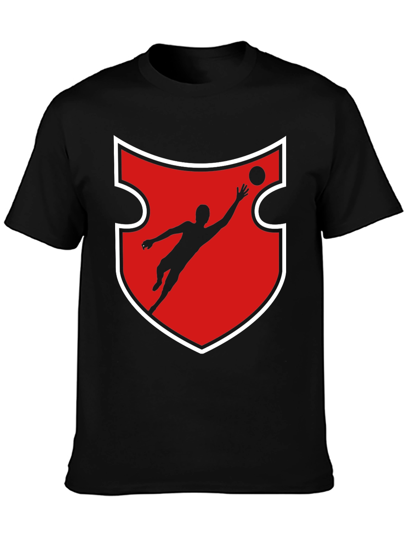 Goalkeeper Graphic Tee - Red Shield Design