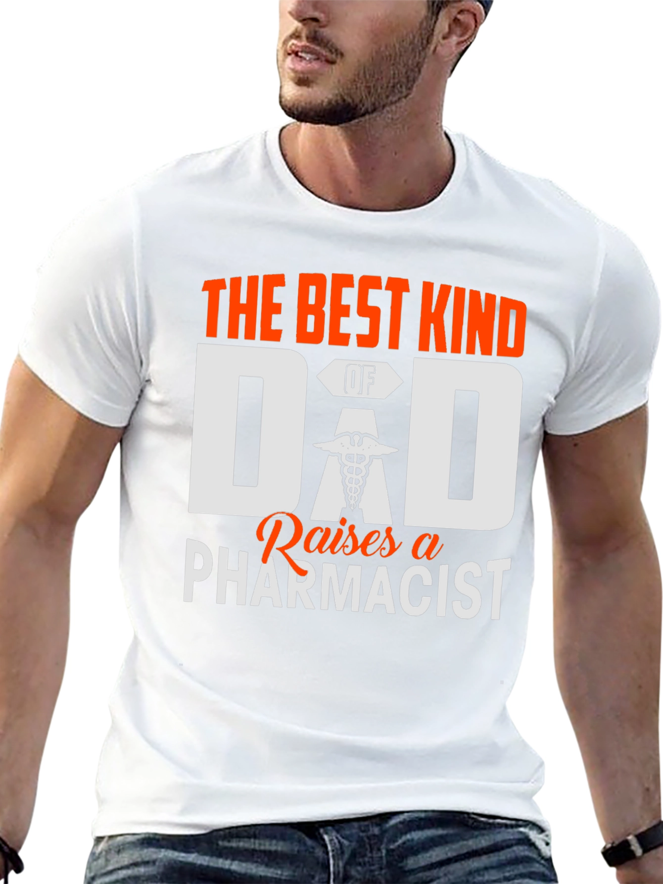 Best Dad Raises a Pharmacist Graphic T-Shirt