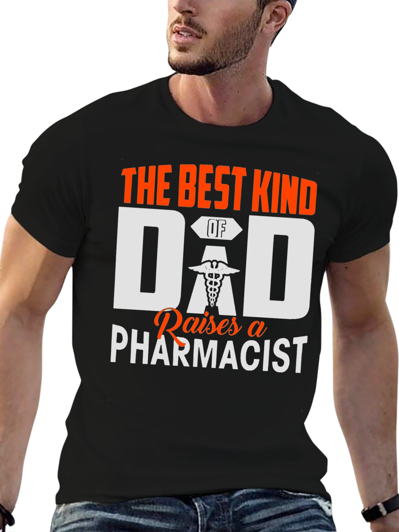 Best Dad Raises a Pharmacist Graphic T-Shirt