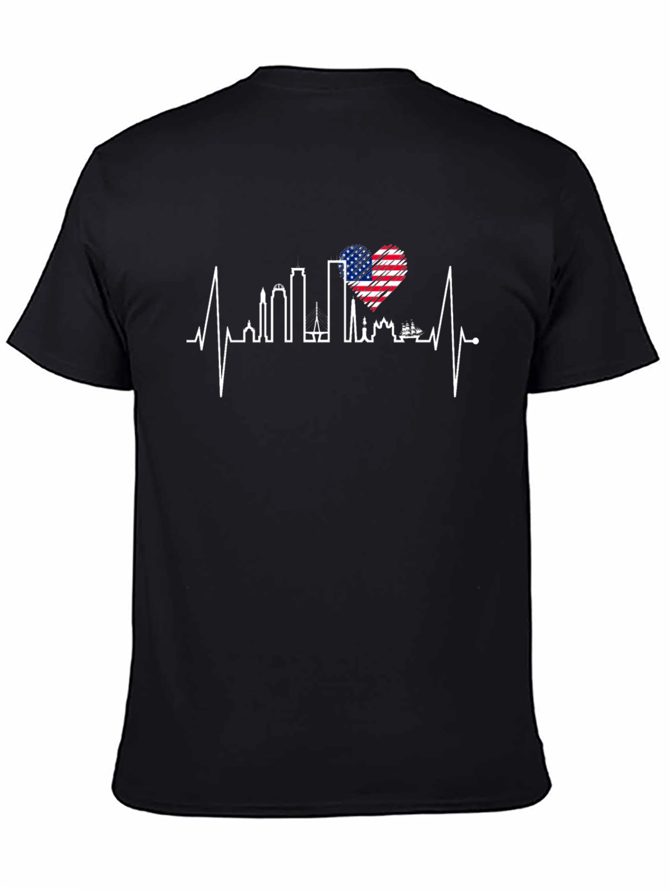 USA Heartbeat Cityscape T-Shirt
