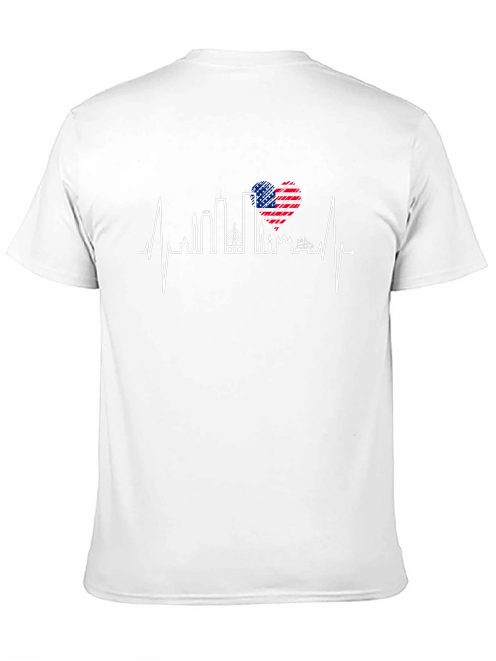 USA Heartbeat Cityscape T-Shirt
