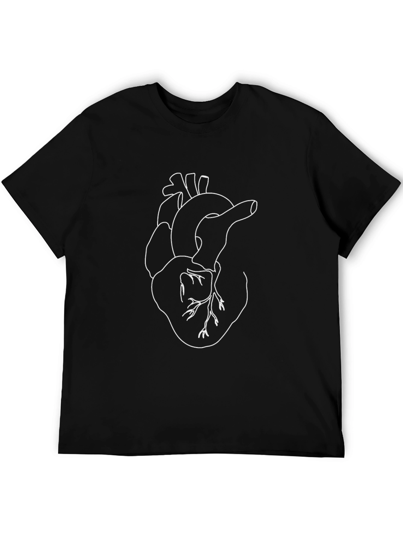 Anatomical Heart Outline Graphic Tee