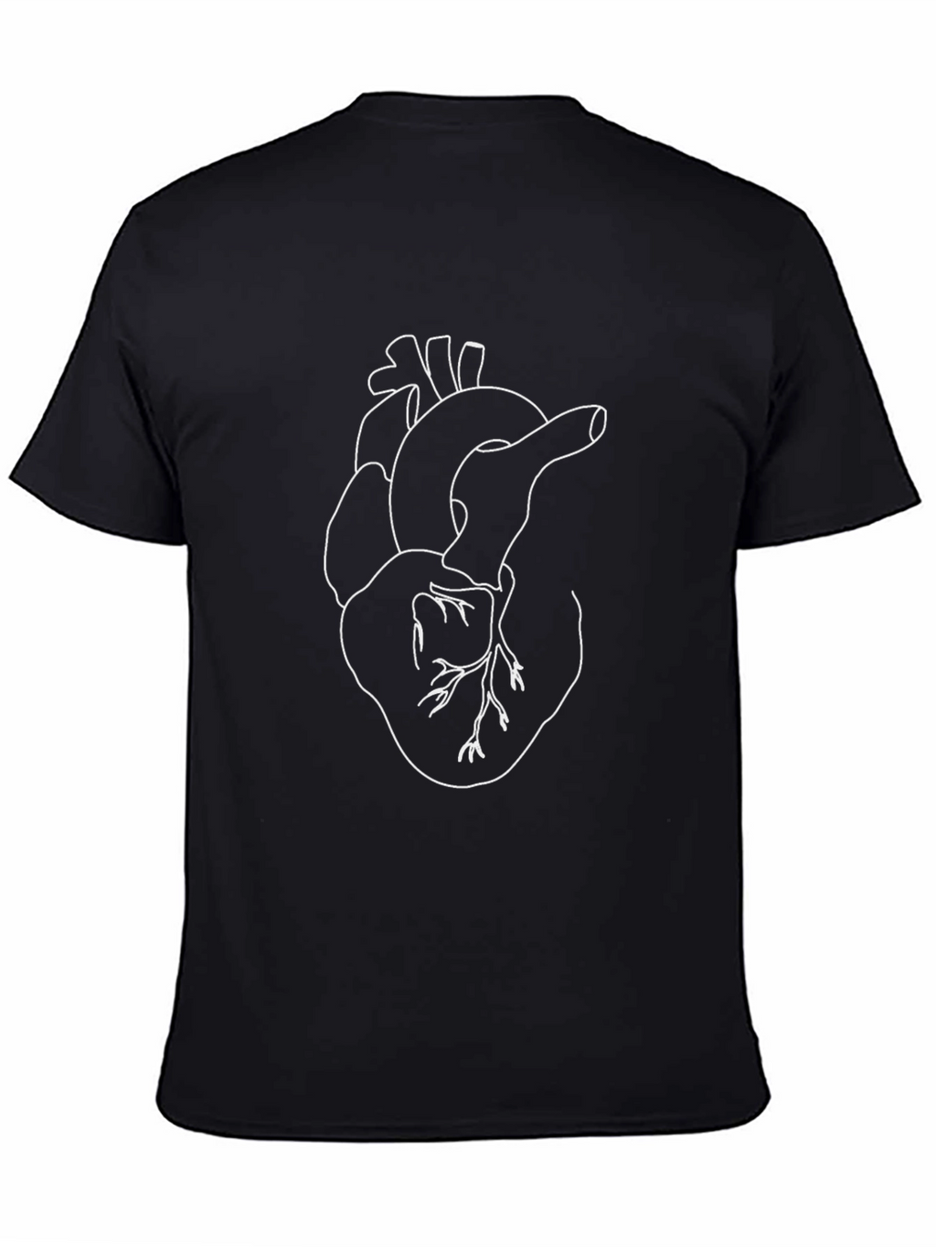 Anatomical Heart Outline Graphic Tee