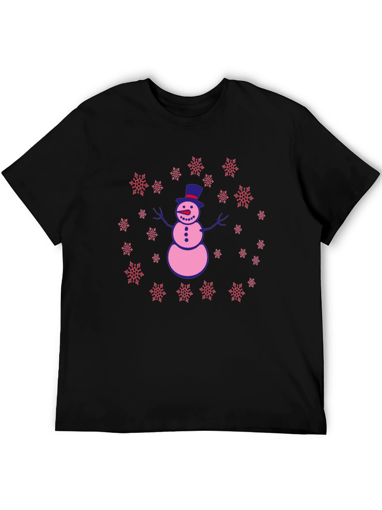 Snowman Snowflake Graphic Tee
