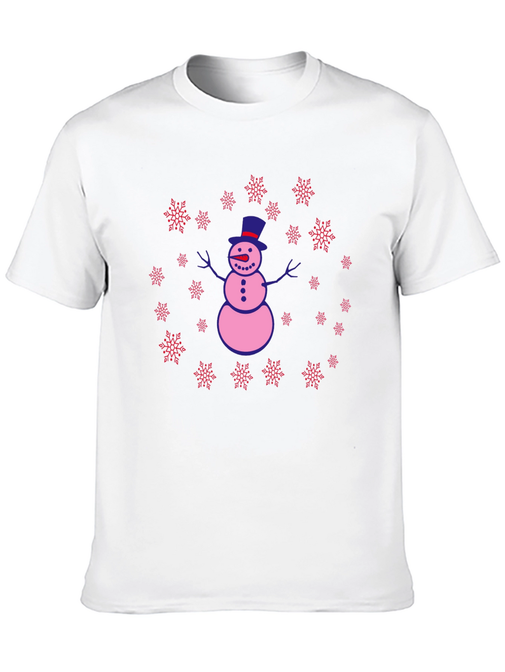Snowman Snowflake Graphic Tee
