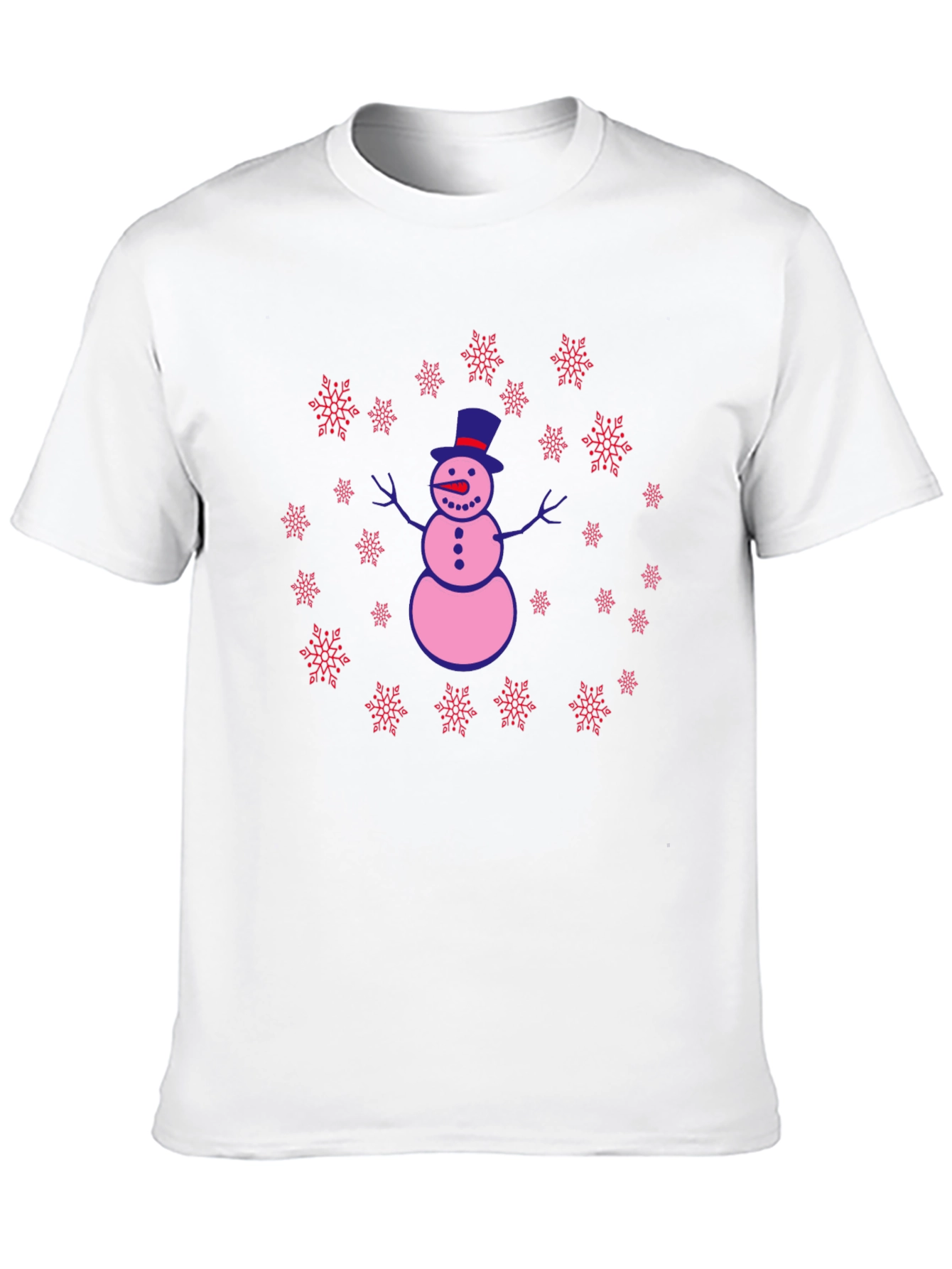 Snowman Snowflake Graphic Tee