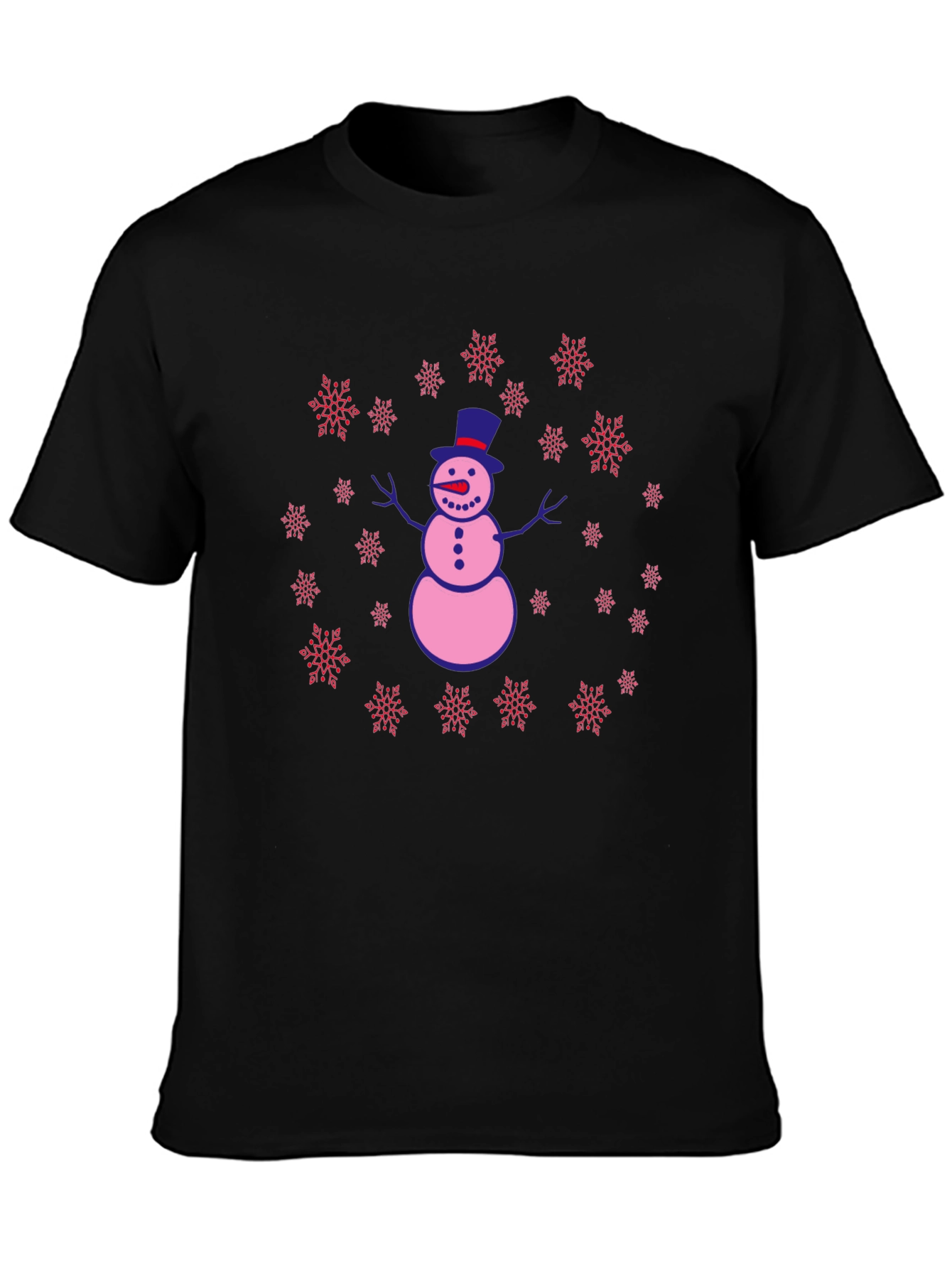 Snowman Snowflake Graphic Tee