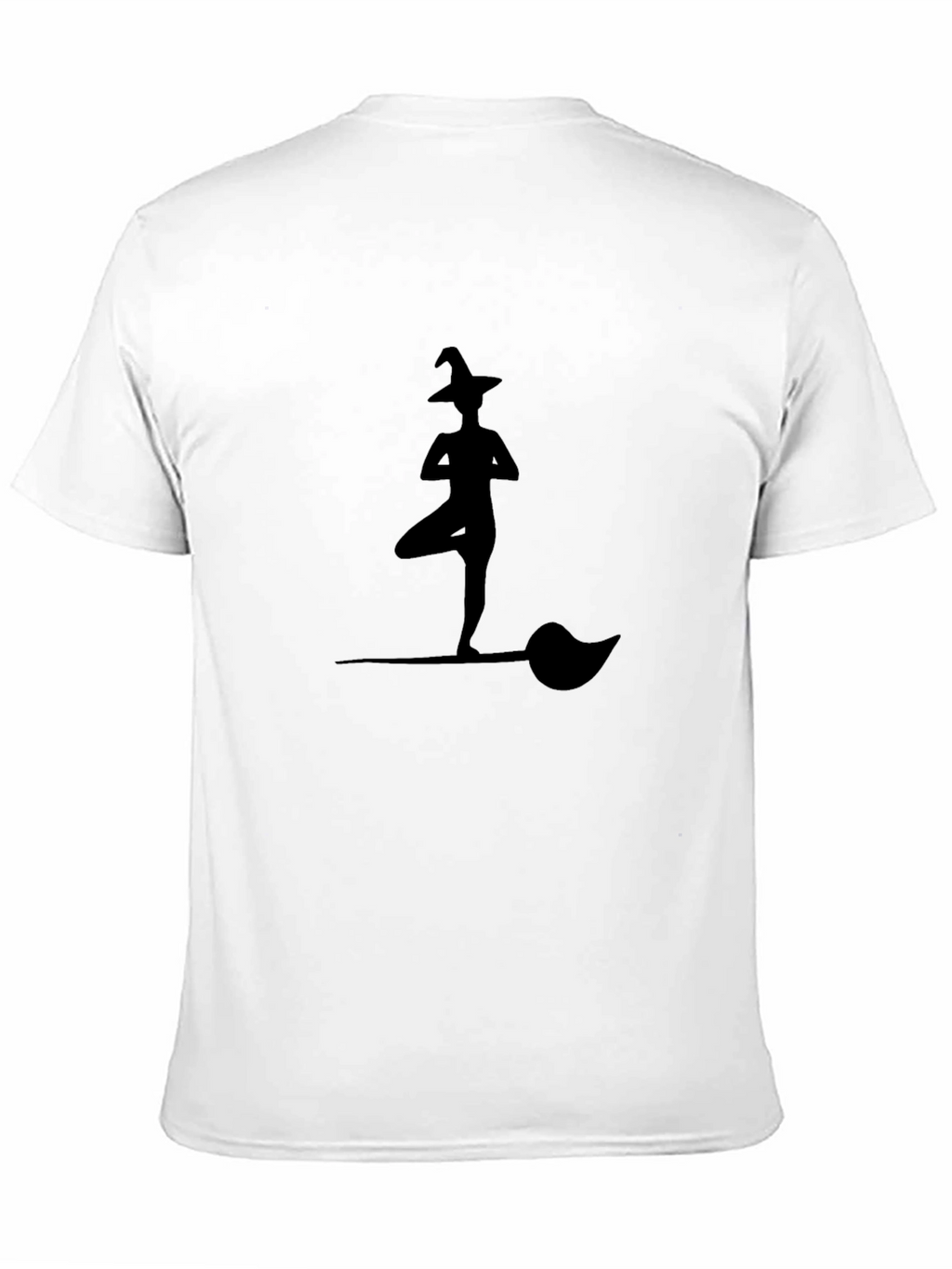 Yoga Witch on Broomstick Graphic Tee