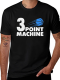 3 Point Machine Basketball Graphic Tee