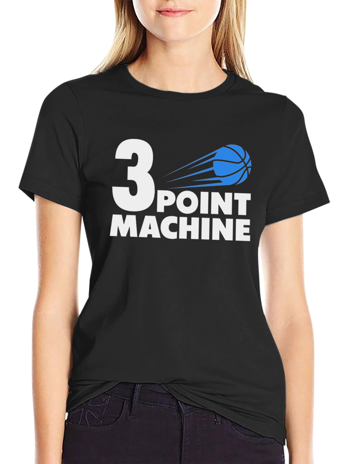 3 Point Machine Basketball Graphic Tee