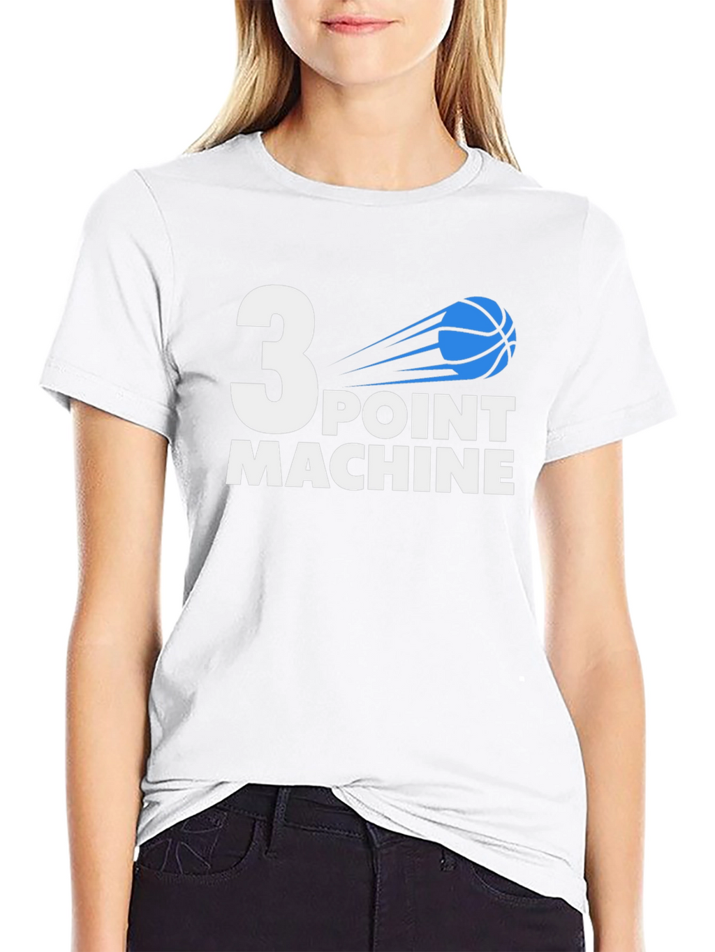 3 Point Machine Basketball Graphic Tee