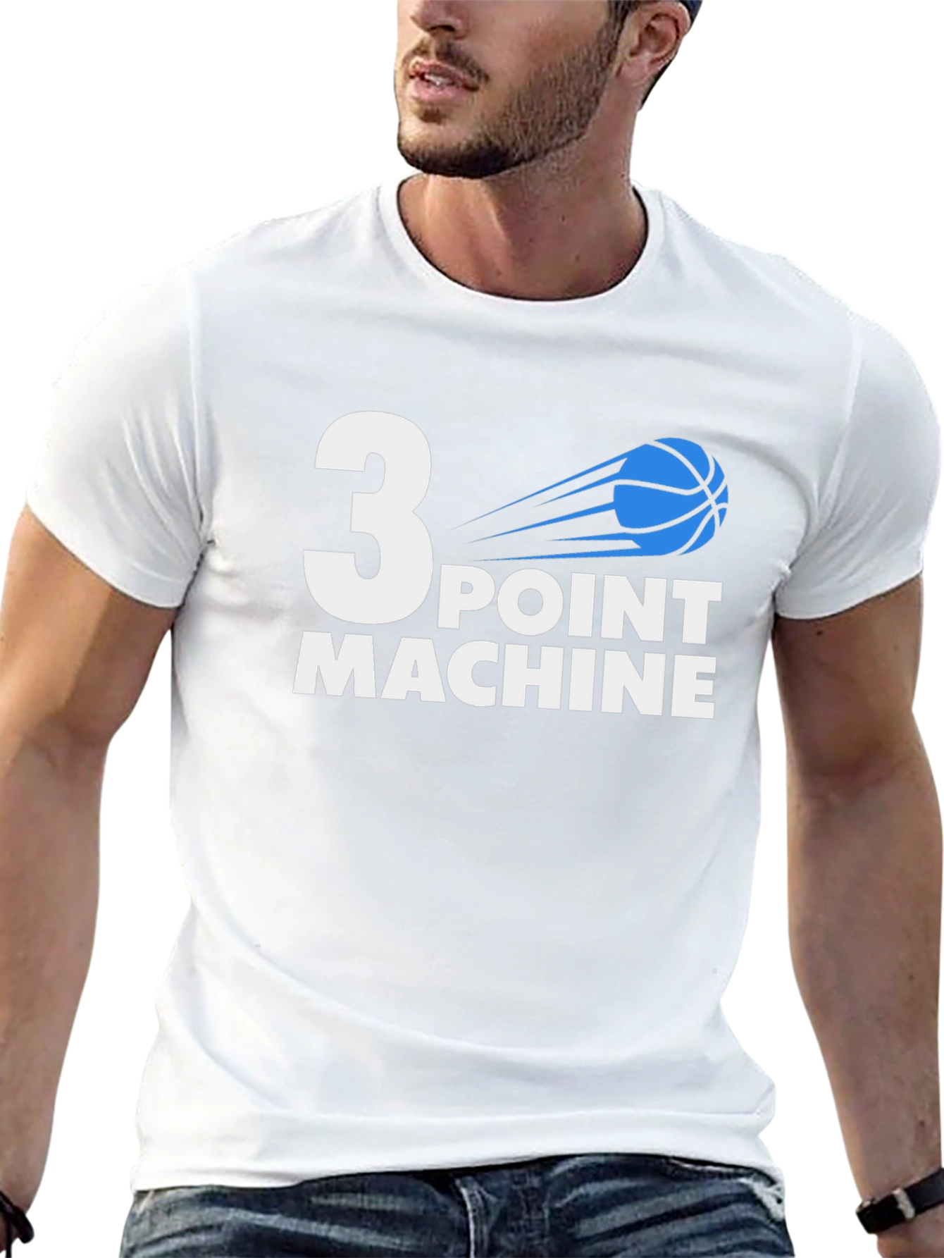 3 Point Machine Basketball Graphic Tee
