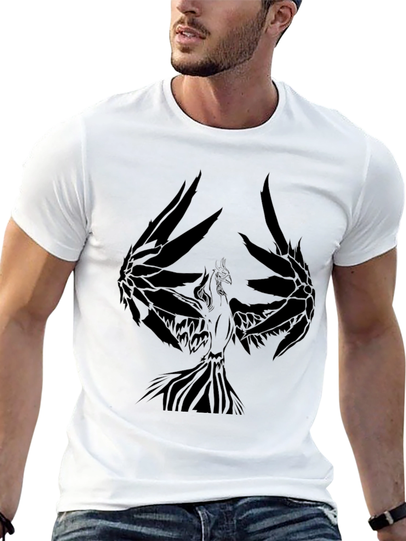 Phoenix Graphic Black T-Shirt - Mens Fashion Tee