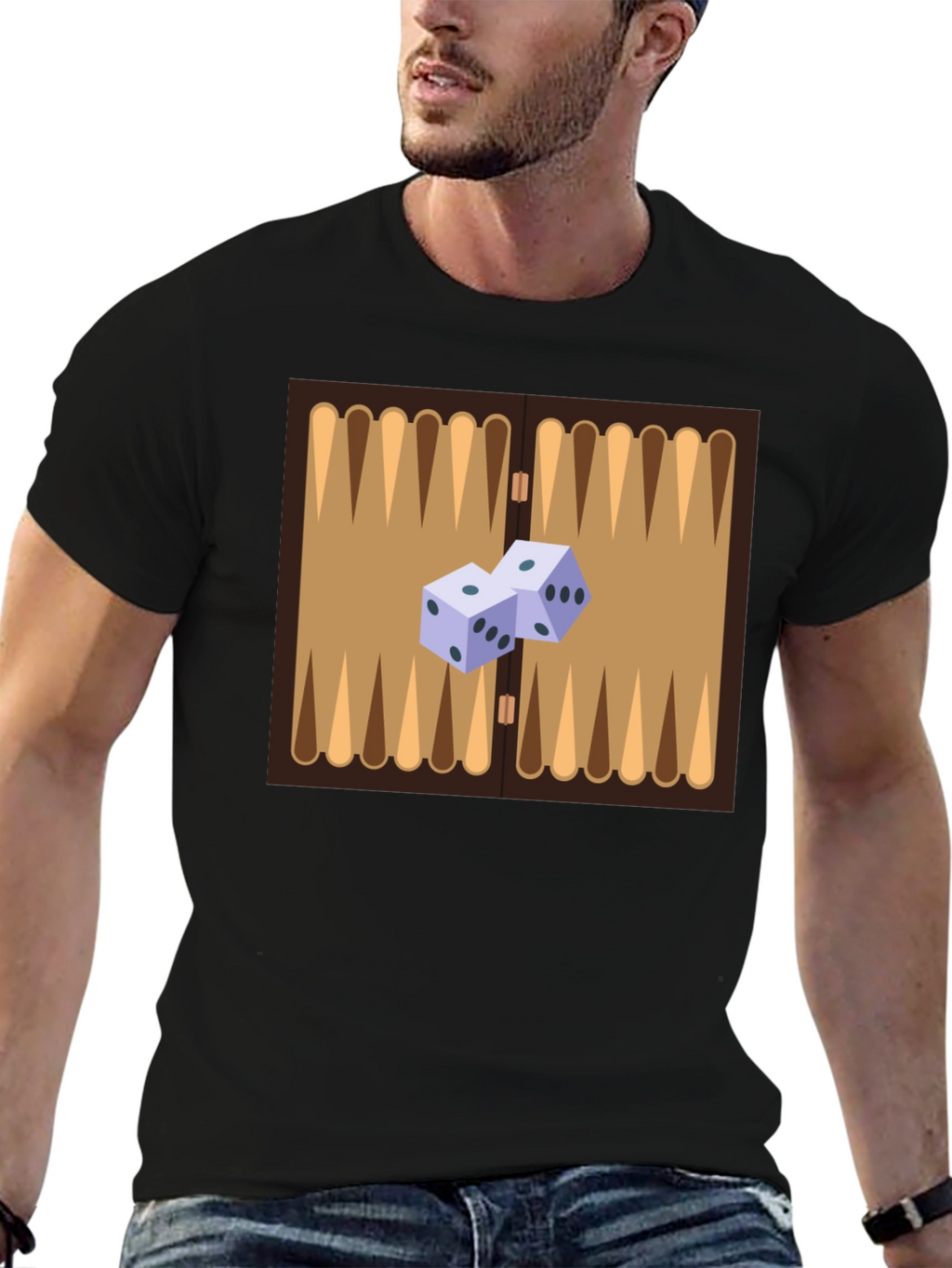 Backgammon Board Graphic Tee