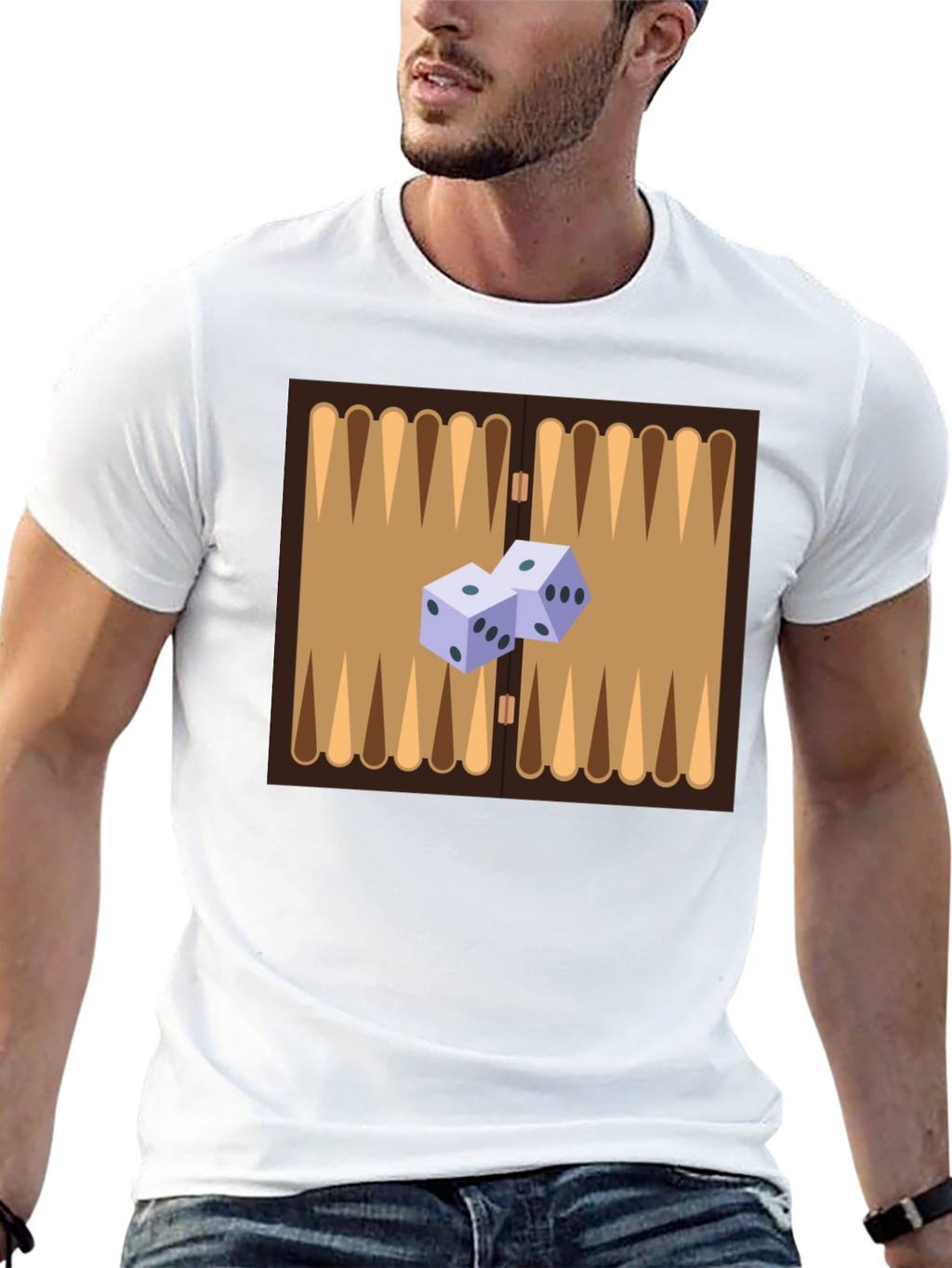 Backgammon Board Graphic Tee