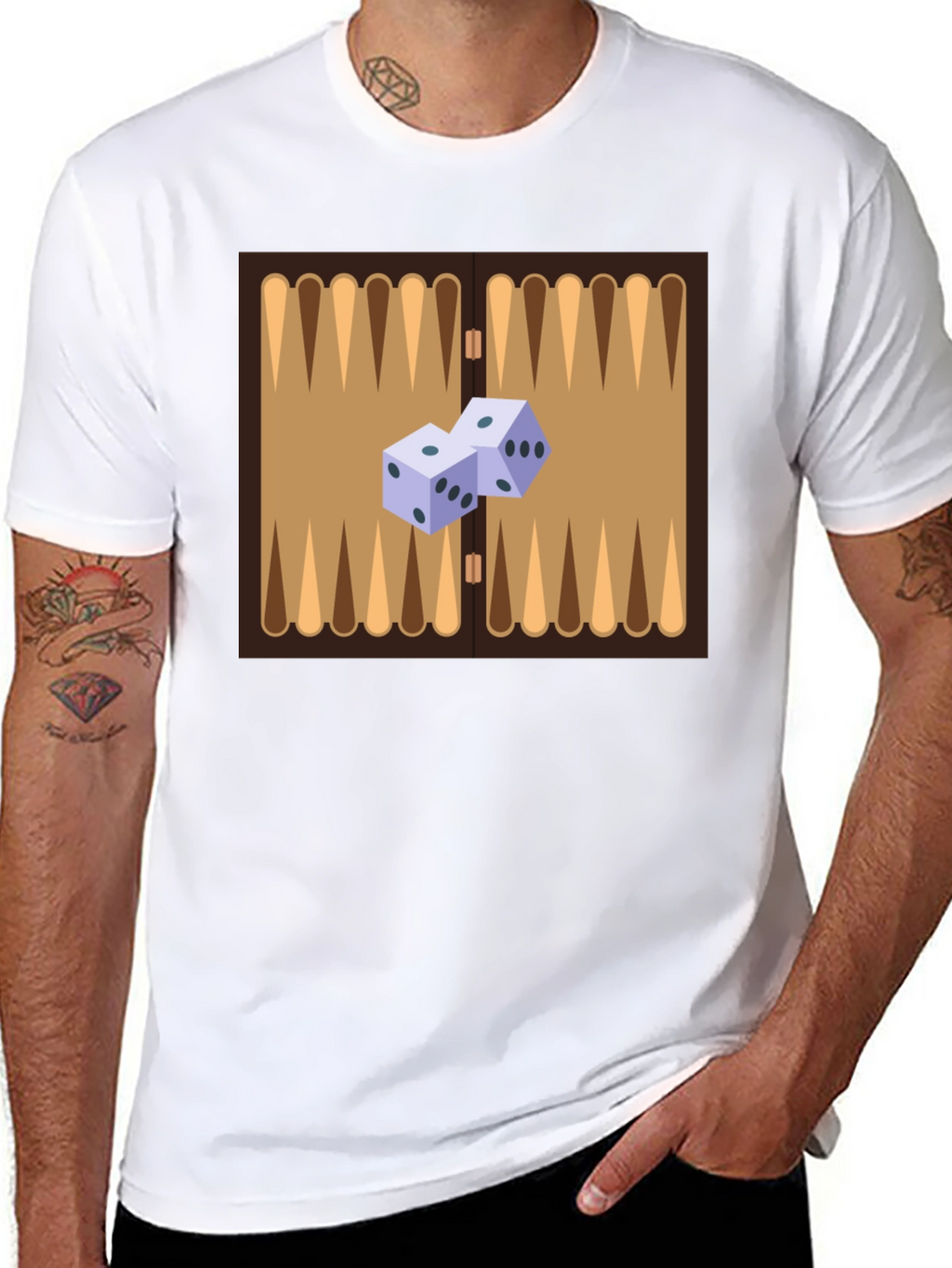 Backgammon Board Graphic Tee