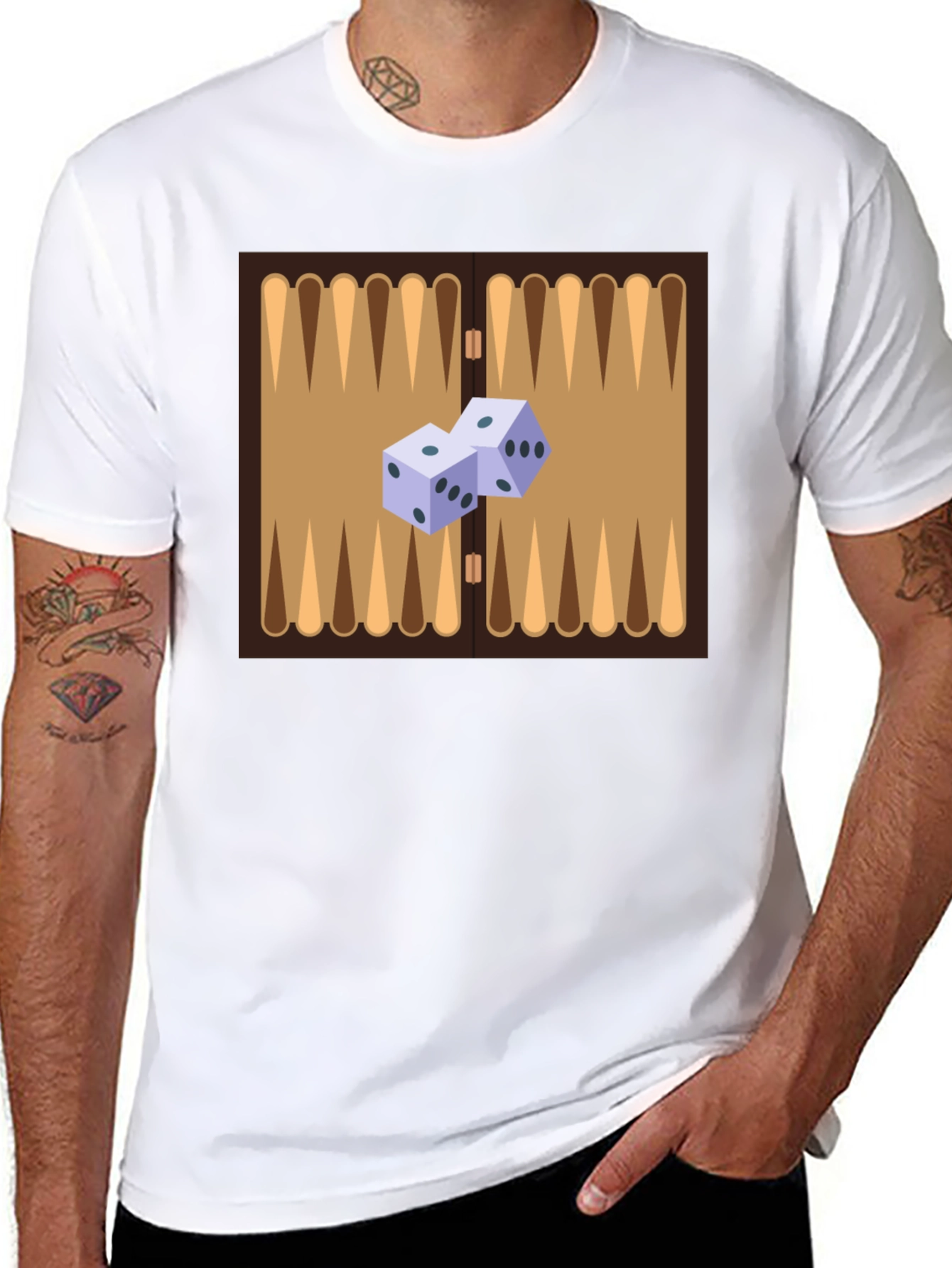 Backgammon Board Graphic Tee