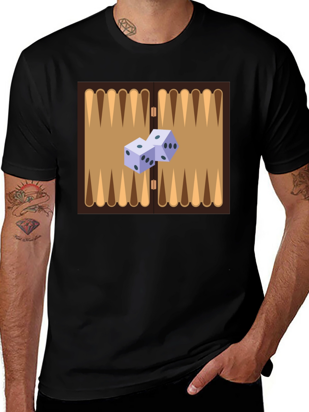 Backgammon Board Graphic Tee