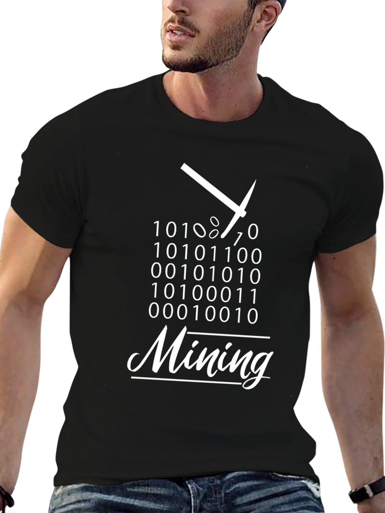 Bitcoin Mining Binary Code T-Shirt