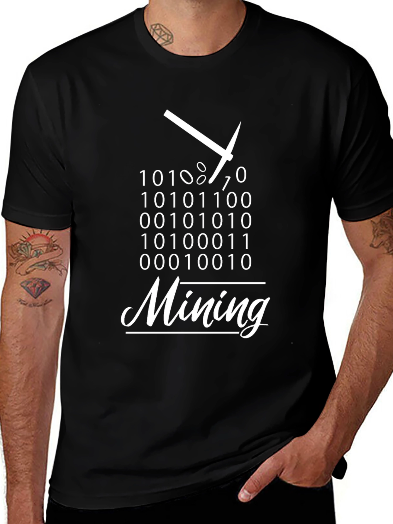 Bitcoin Mining Binary Code T-Shirt