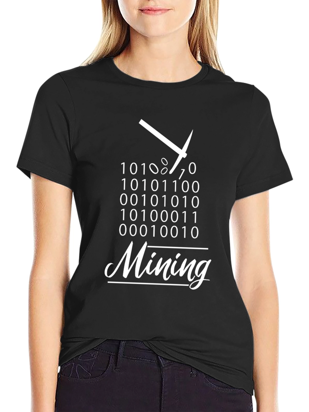 Bitcoin Mining Binary Code T-Shirt