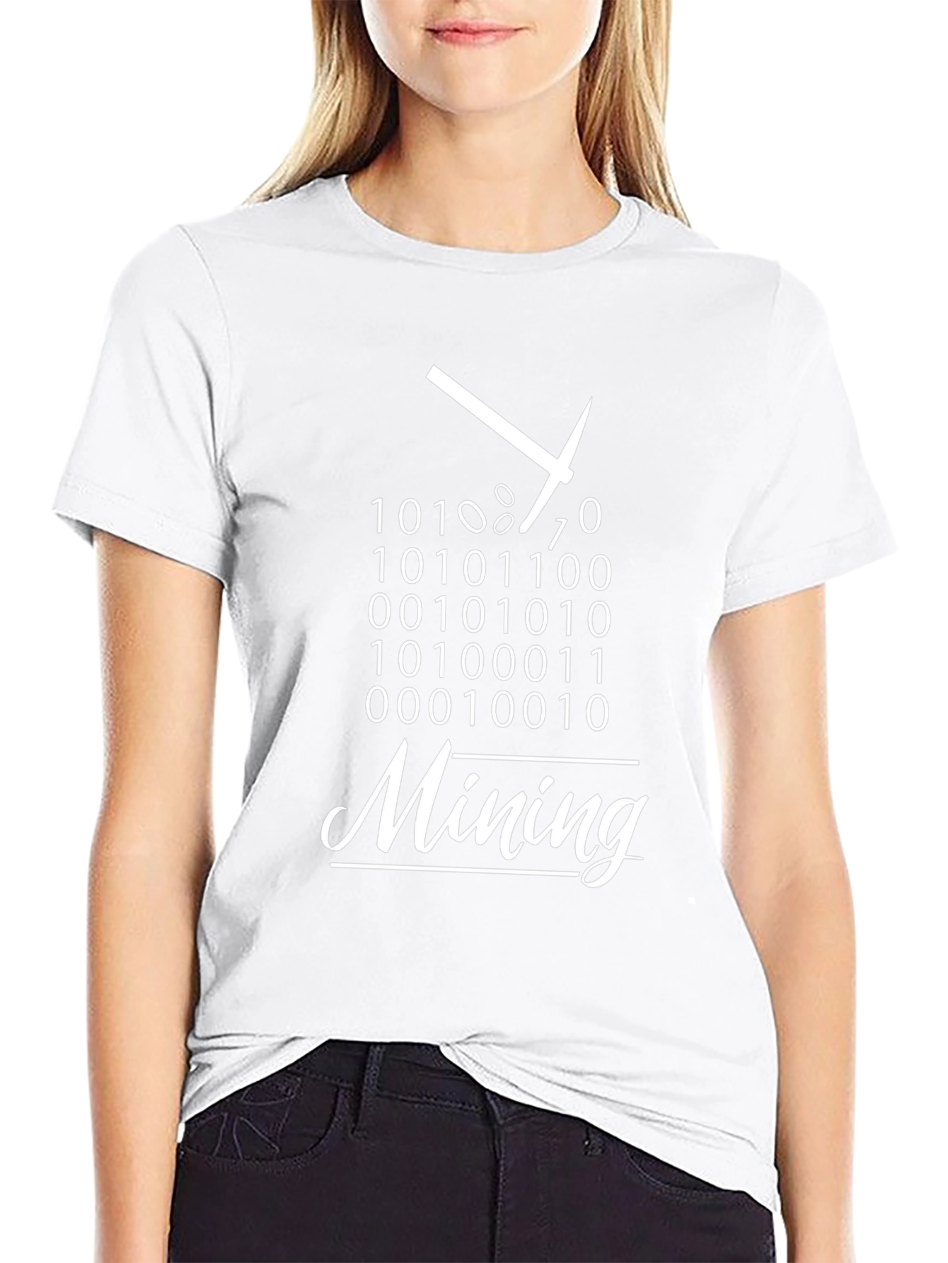 Bitcoin Mining Binary Code T-Shirt