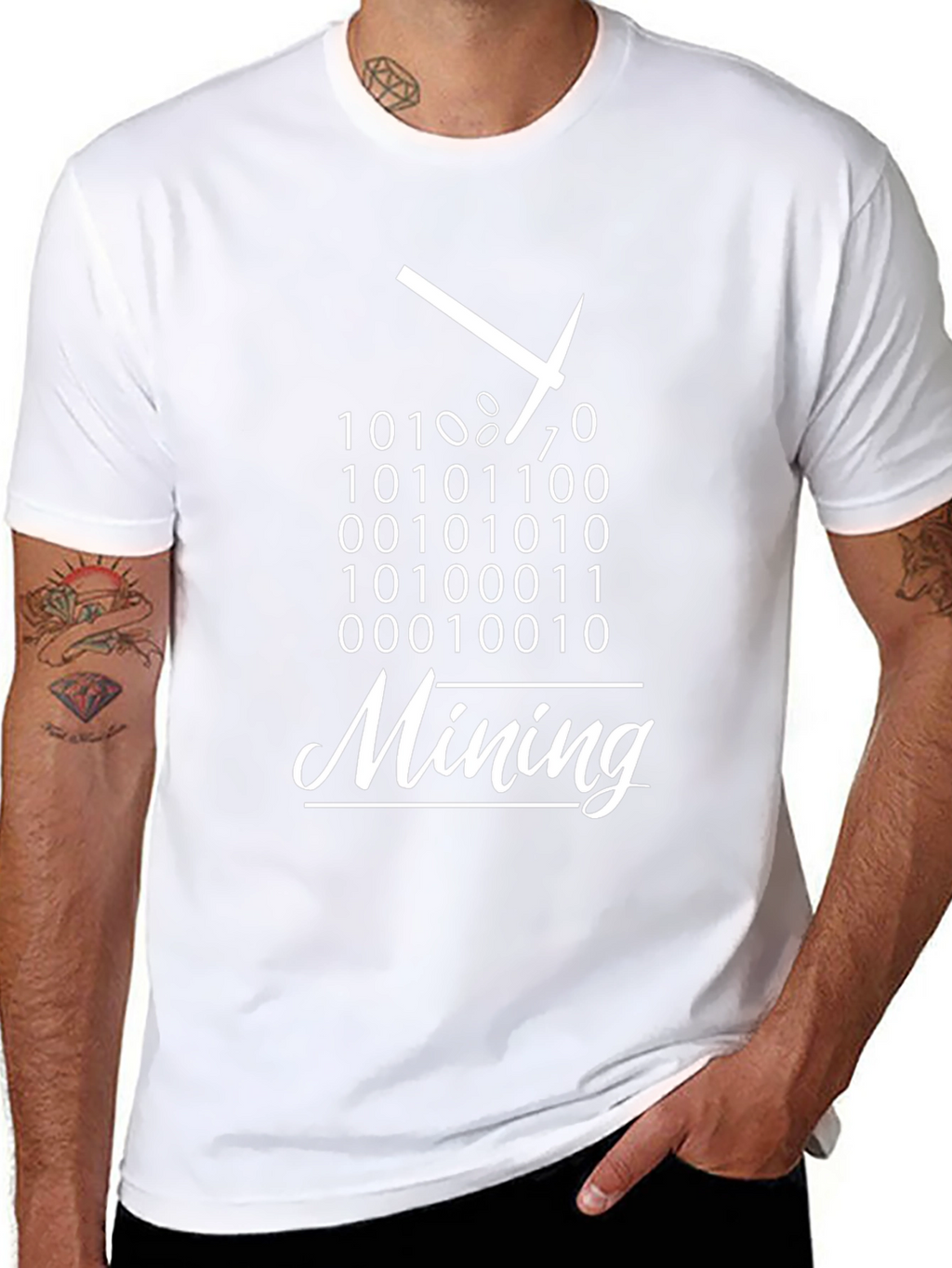 Bitcoin Mining Binary Code T-Shirt