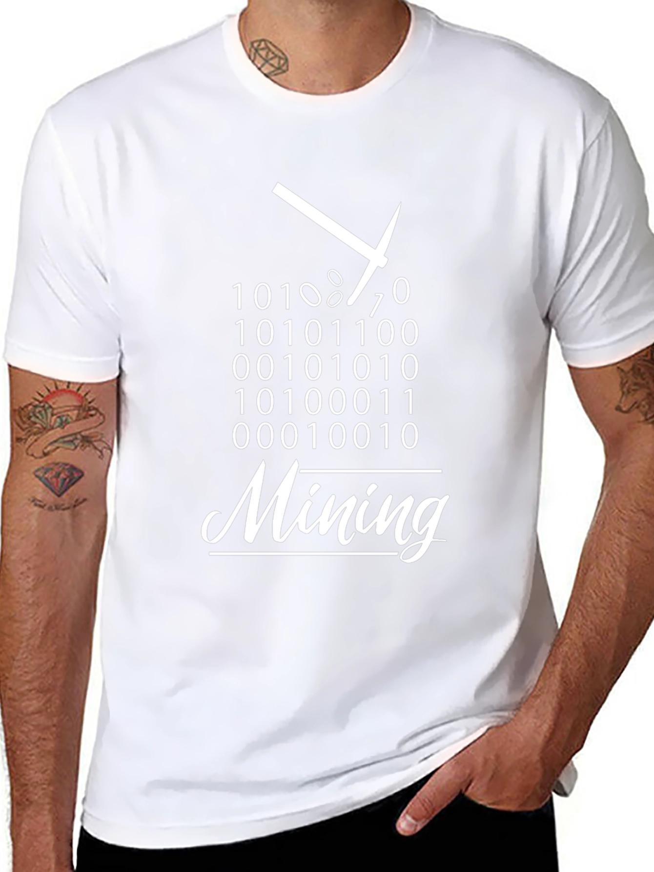 Bitcoin Mining Binary Code T-Shirt