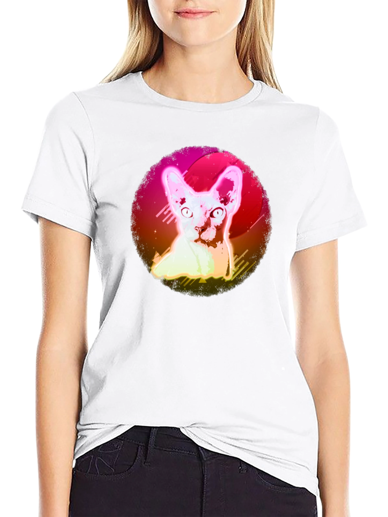 Sphynx Cat Graphic T-Shirt - Stylish Pet Lover Tee