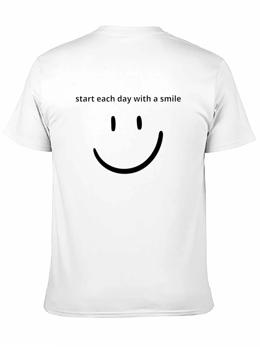 Smile Graphic Mens Black T-Shirt