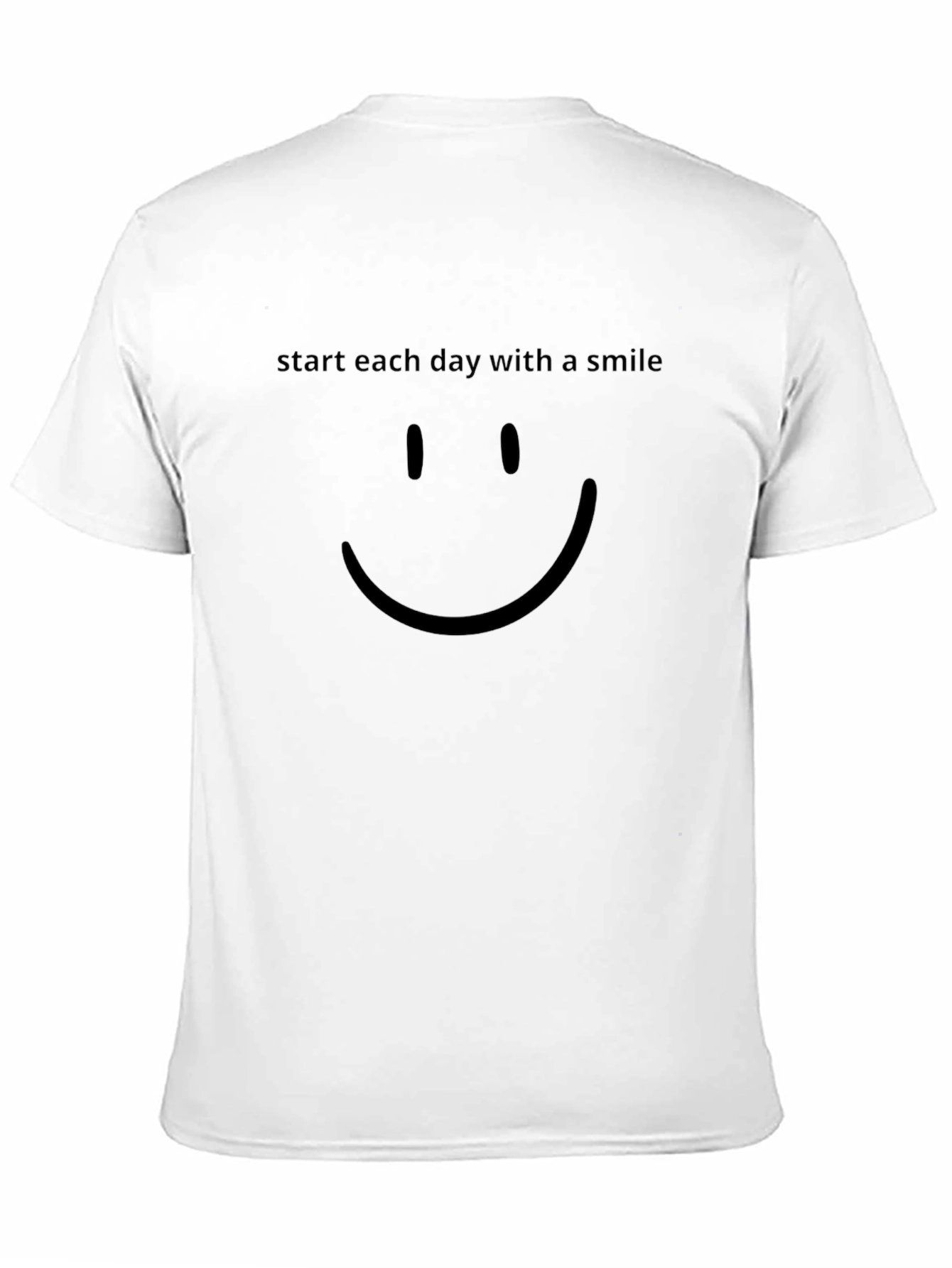 Smile Graphic Mens Black T-Shirt