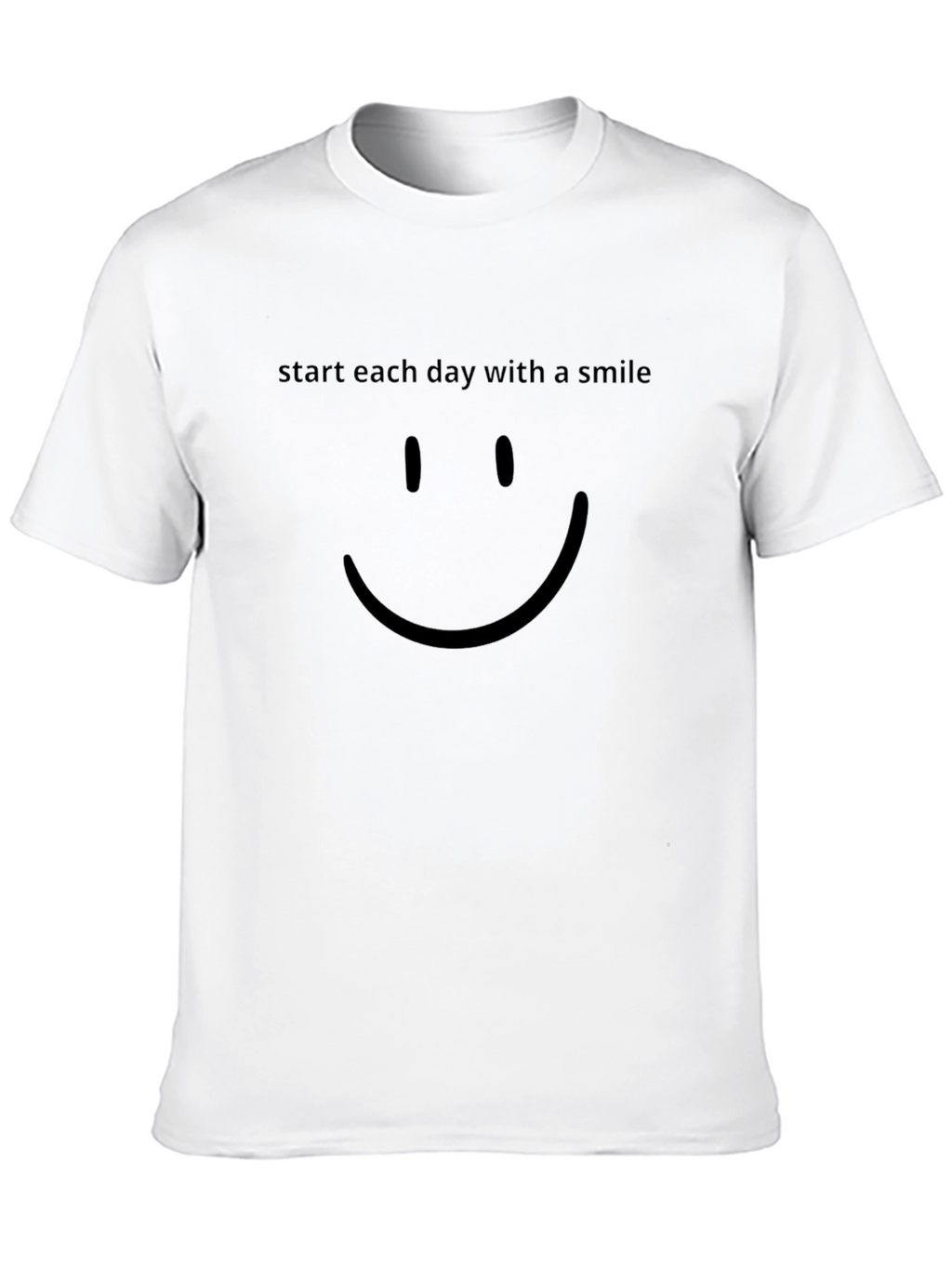 Smile Graphic Mens Black T-Shirt