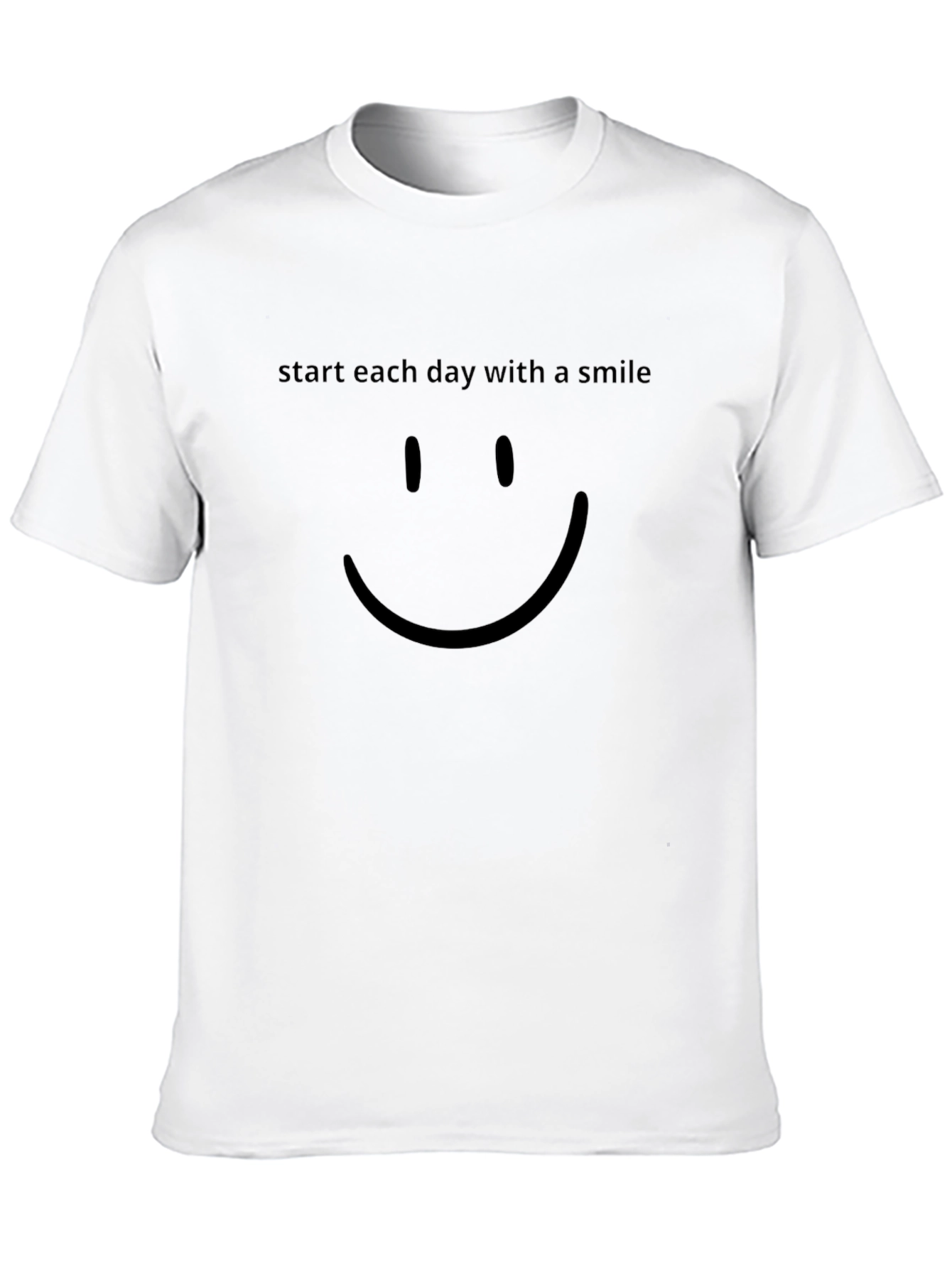 Smile Graphic Mens Black T-Shirt
