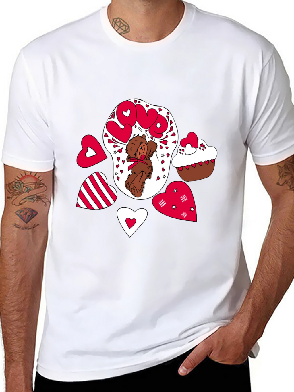 Love Bear T-Shirt Valentines Day