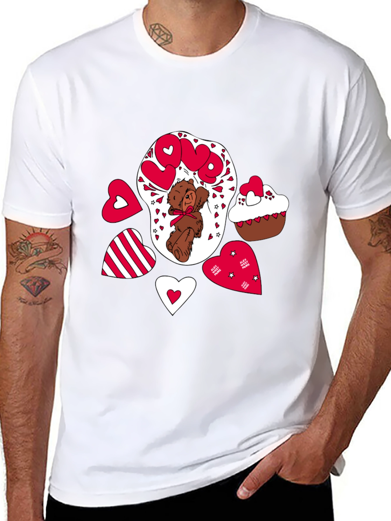 Love Bear T-Shirt Valentines Day