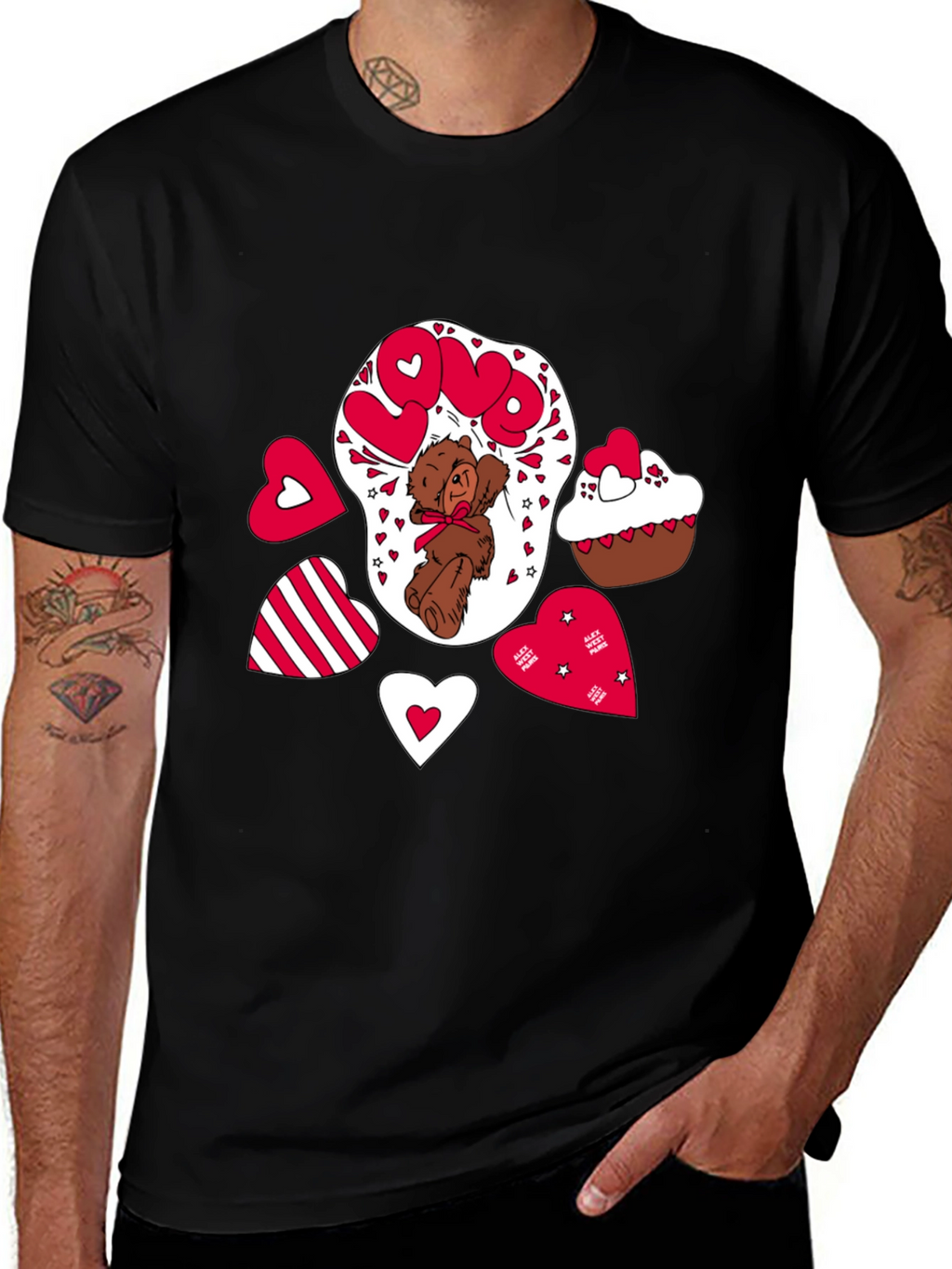 Love Bear T-Shirt Valentines Day