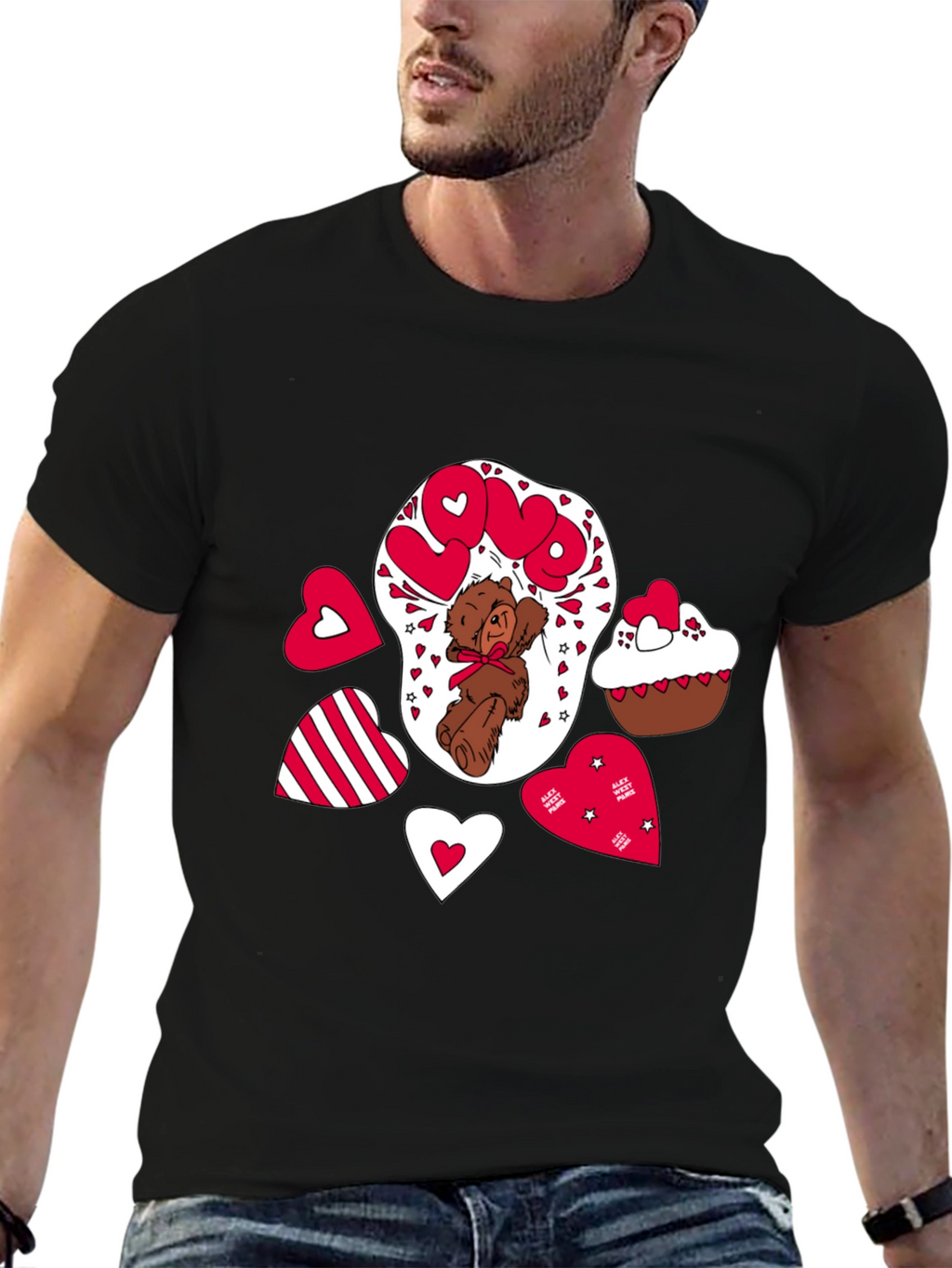 Love Bear T-Shirt Valentines Day