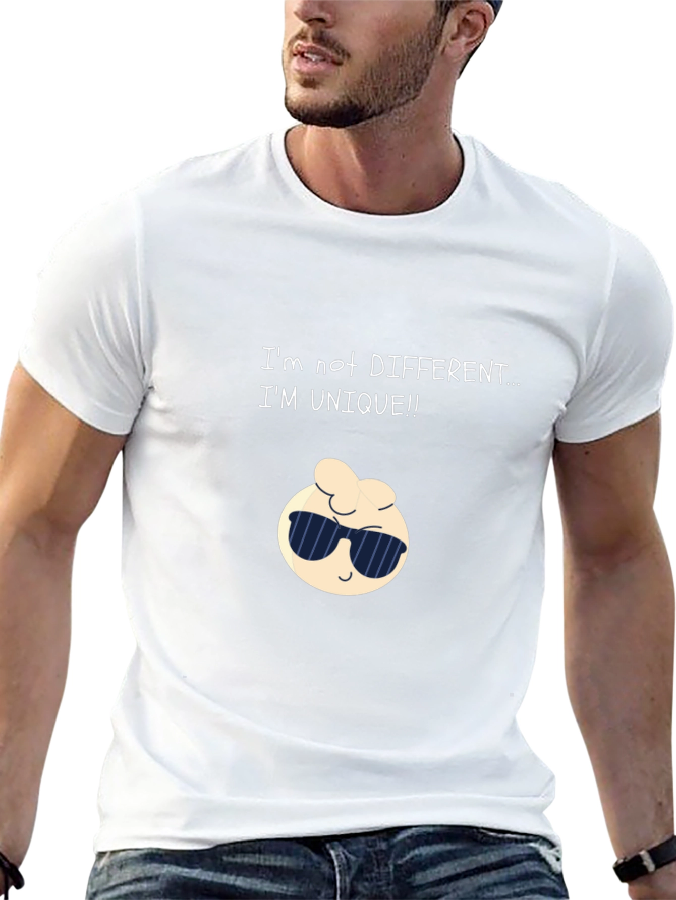 Unique Cartoon Graphic Black T-Shirt