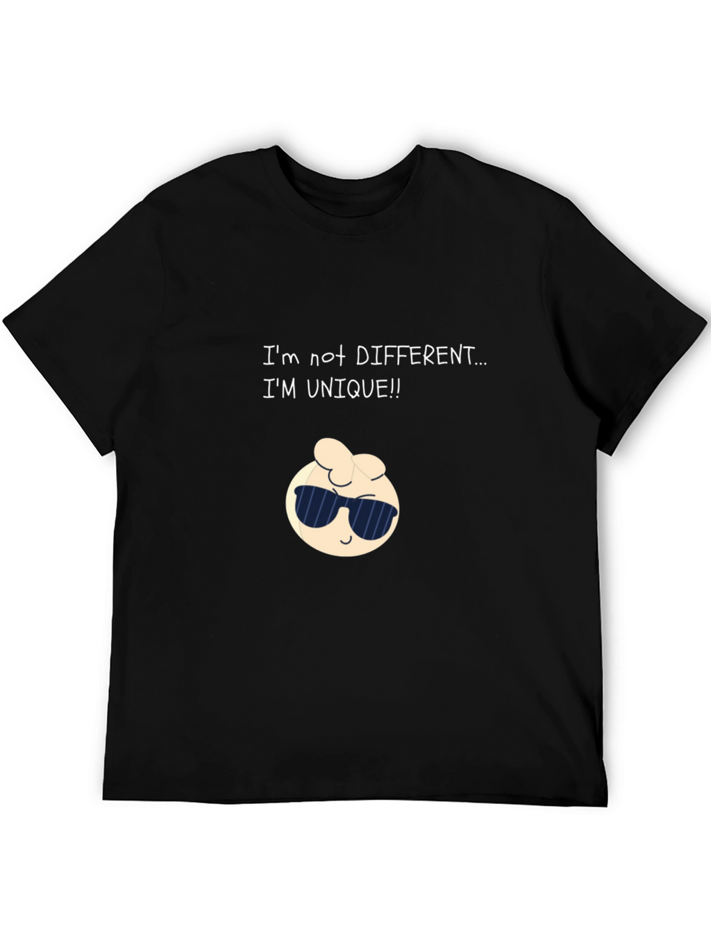 Unique Cartoon Graphic Black T-Shirt