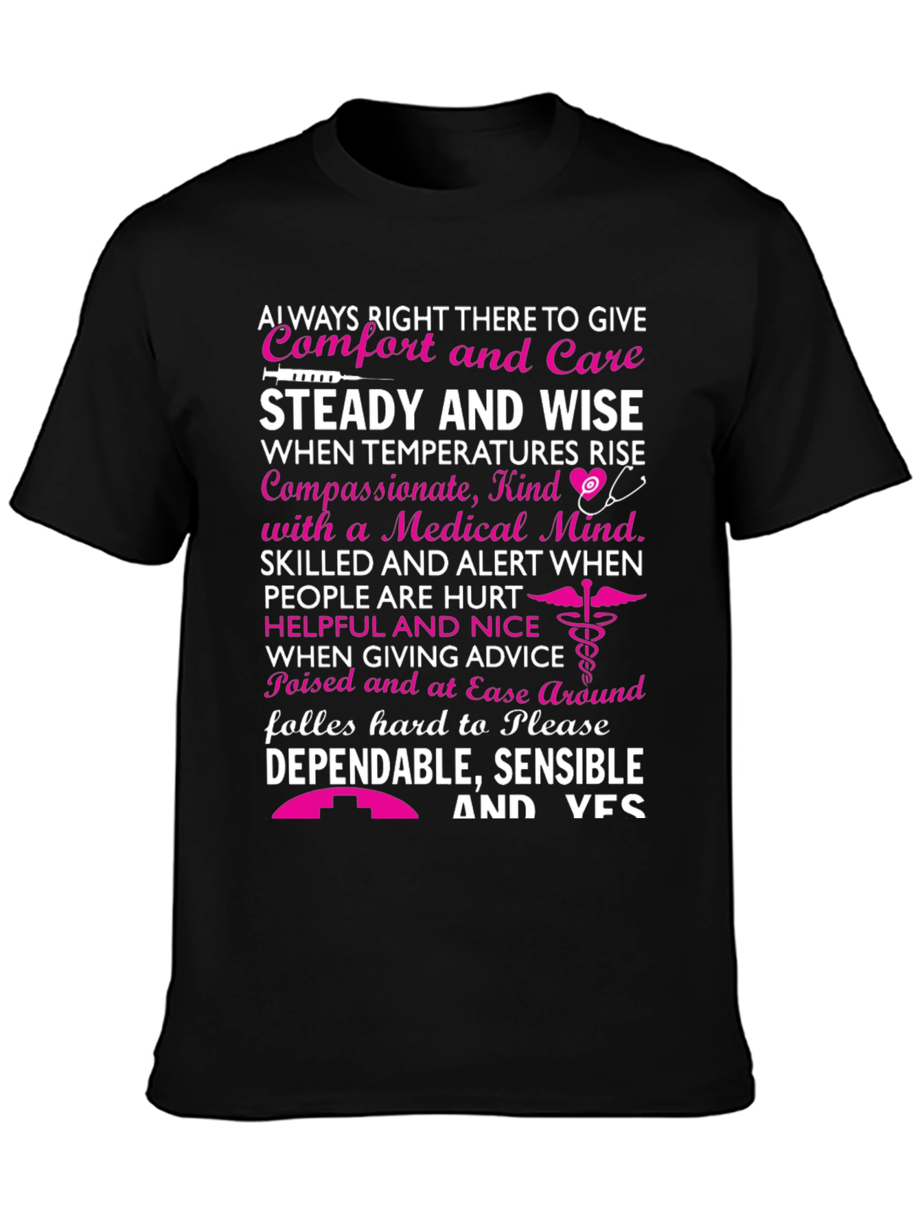 Comfort and Care Nurse T-Shirt