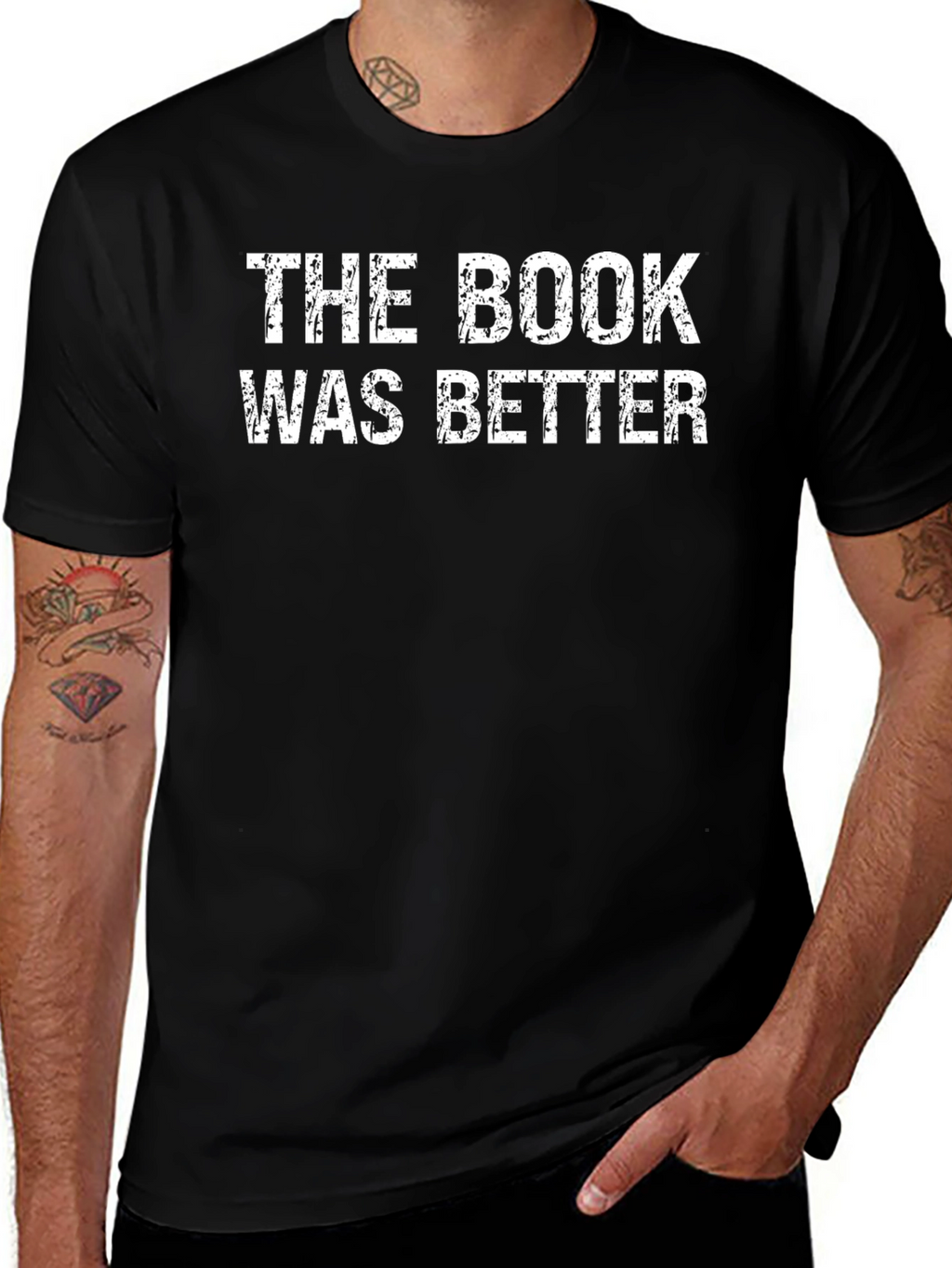 The Book Was Better T-Shirt - Black