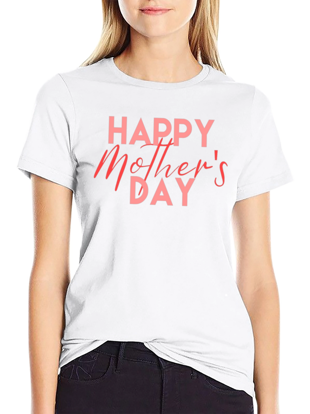 Happy Mothers Day Black T-Shirt
