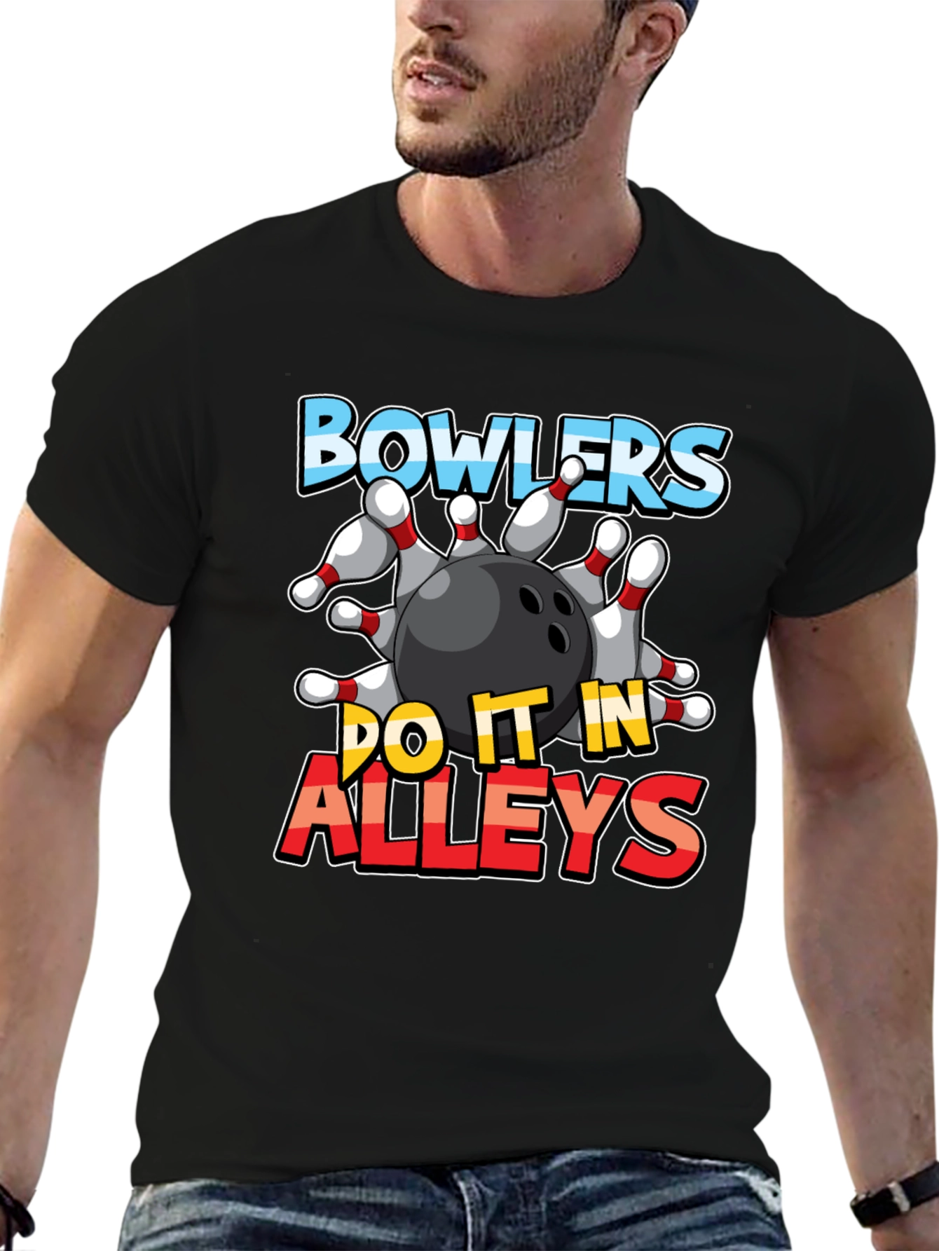 Bowlers Do It In Alleys Graphic Tee